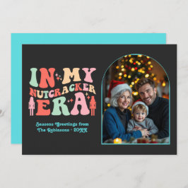 Neon Pop Era In My Nutcracker Era Christmas Photo Julkort
