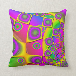 Neon Pop Papper Psychedelic Kudde