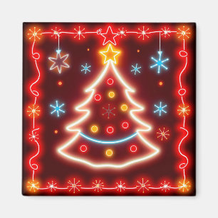 Neon Popular jul-Helgdag Samling Magnet