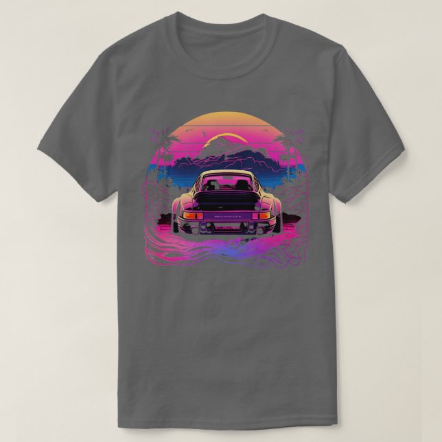 Neon Porsche Design T Shirt (Design framsida)