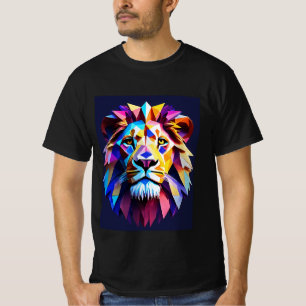 Neon-Pridet: En majestisk Lejon huvudkonstruktion T Shirt