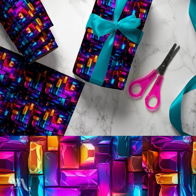 Neon Prism Party Presentpapper (Skapare uppladdad)