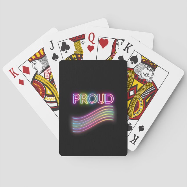 Neon Proud Casinokort (Baksidan)