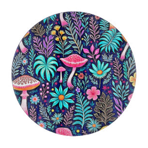 Neon Psychedelic Mushroom Forest Dream