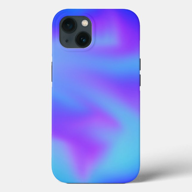 Neon Psykedelisk Blå Lila Virvel (Baksida)