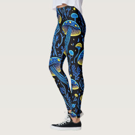 Neon Psykedeliska Svamp Leggings