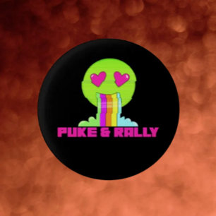 Neon Puke & Rally Face Knapp Party Comeback
