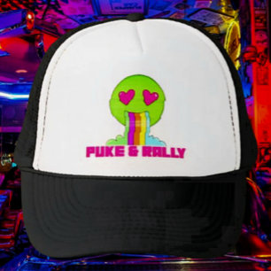 Neon Puke & Rally Trucker Hatt Party Comeback Keps