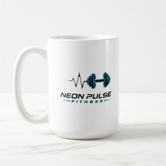 Neon Pulse Fitness Heartbeat Hantel Modern Gym T Kaffemugg