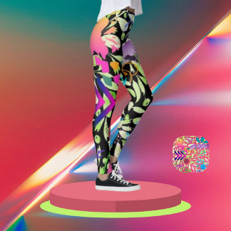 Neon Pulse Namnteckning Leggings