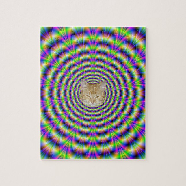Neon Pulse Puzzle + cat Pussel (Vertikal)