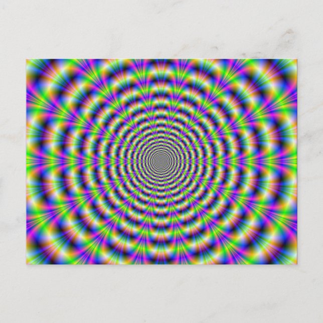 Neon Pulse-vykort Vykort (Framsida)
