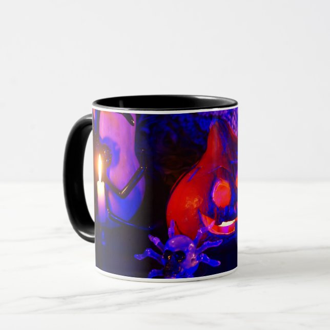 Neon pumpkins mugg (Framsida vänster)