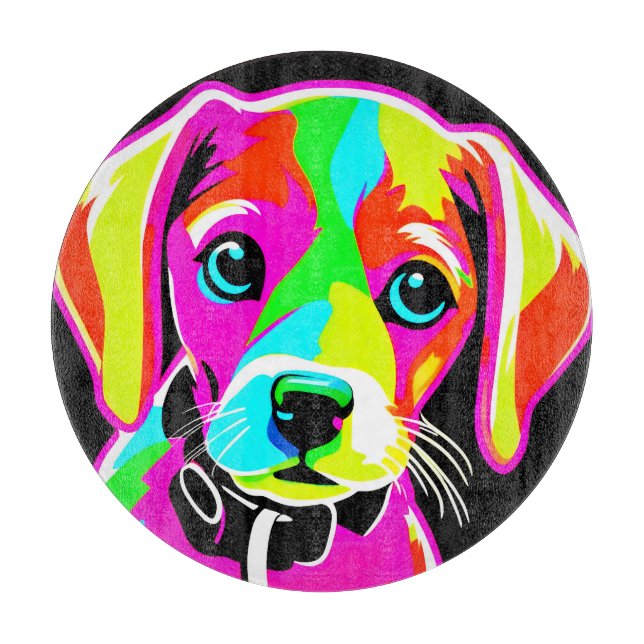 Neon Puppy Pop Art (Framsidan)