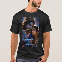 Neon Radha Krishna Gudomlig Kärlek Cyberpunk Grafi