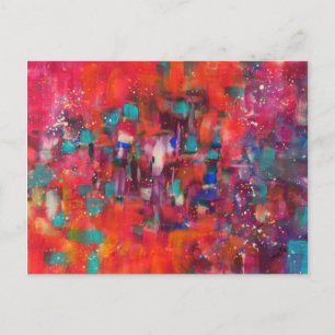 Neon Rain Vykort