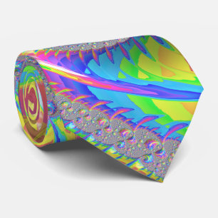 Neon Rainbow Fractal Slips