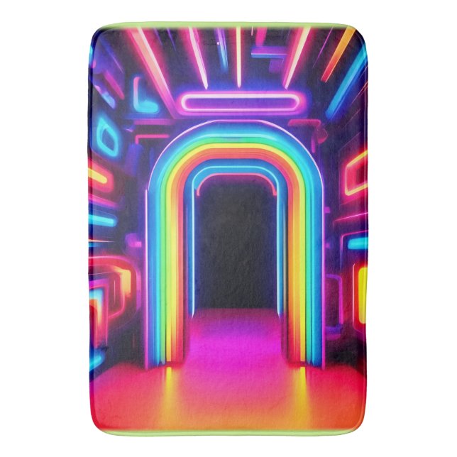 Neon Rainbow Gateway Badrumsmatta (Framsidan (Vertikal))