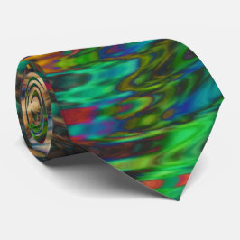 Neon Rainbow psychedelic Neck Tie Slips