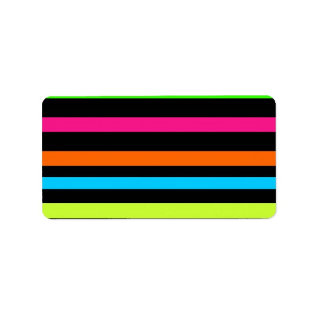 Neon rand adressetikett (Framsidan)