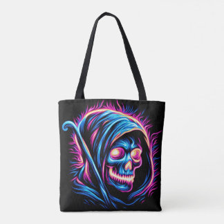 Neon Reaper Glow - Skull Bag Tygkasse