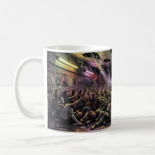 Neon Rebellion i en underjordisk rummugg Kaffemugg