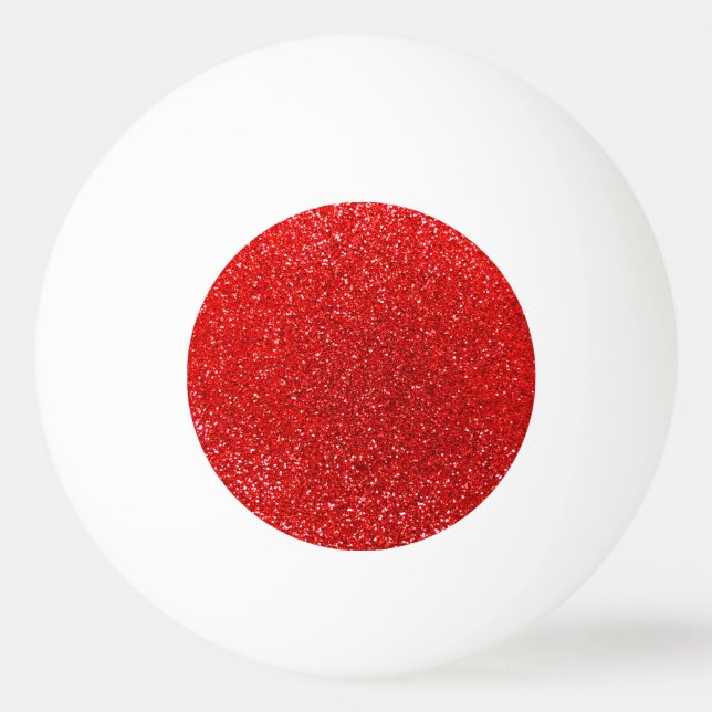Neon Red glitter Pingisboll (Framsidan)