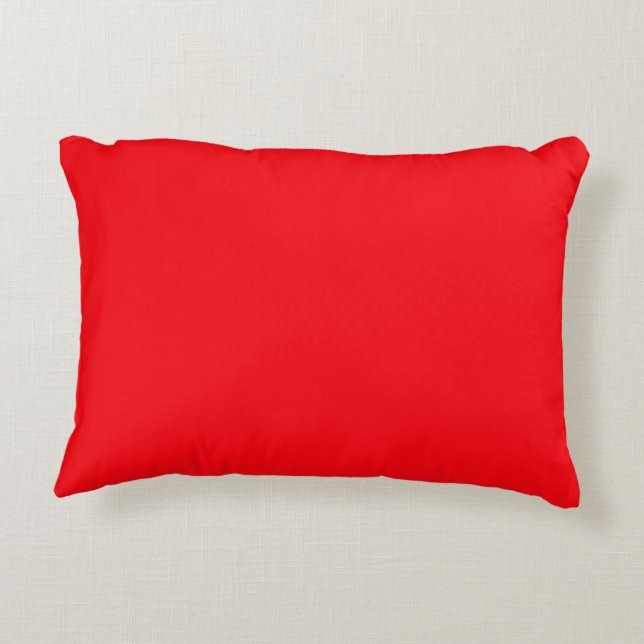 Neon Red Prydnadskudde (Baksidan)
