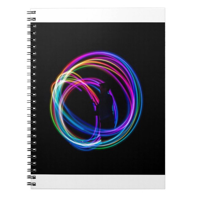 neon regnbågscirkel anteckningsbok (Framsidan)
