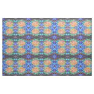 Neon Retro Geometric Vågrät Rand Mosaic Tyg