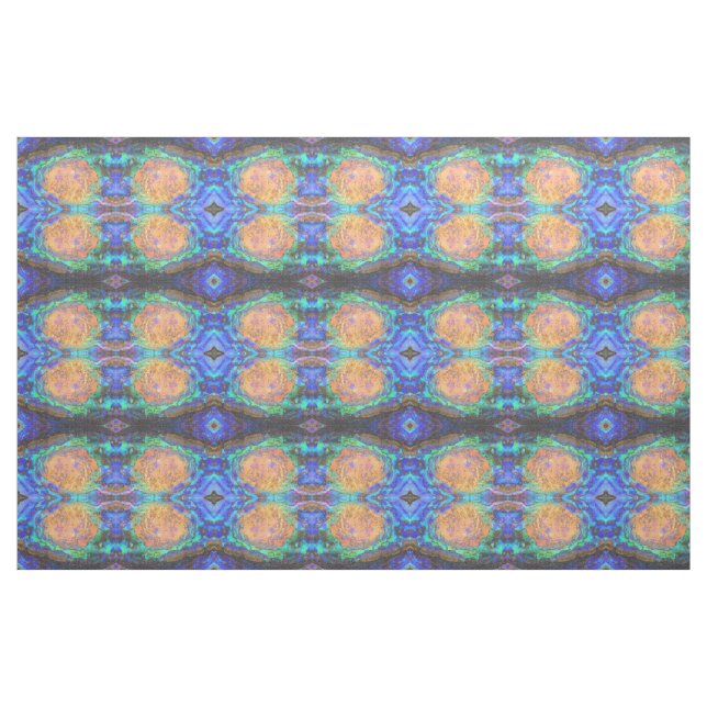 Neon Retro Geometric Vågrät Rand Mosaic Tyg (Fat Quarter)