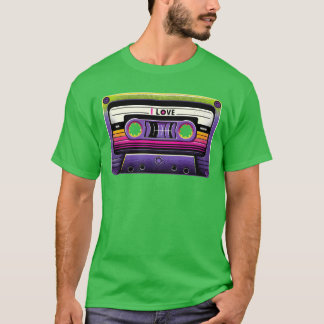 Neon Retro Mitape girl T Shirt