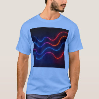 Neon Retro Wave-mönster pojke T Shirt