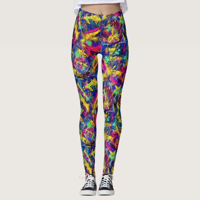 Neon Rewind Leggings (Framsida)