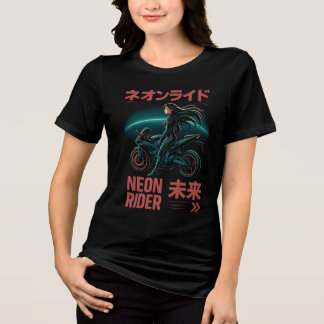 Neon Rider - Japansk cyberestetik T Shirt