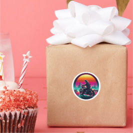 Neon Rider Runt Klistermärke