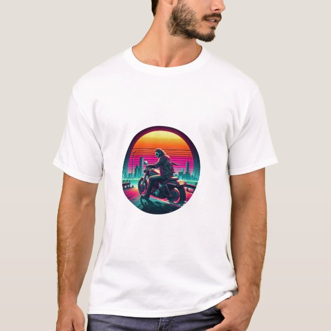 Neon Rider  T Shirt (Framsida)