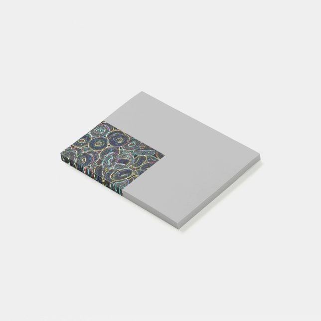 Neon Ringar Post-it Block (Vinklad)