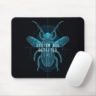 Neon ritningssystem bugg programmerare skrivbord musmatta
