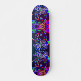 Neon ro mini skateboard bräda 18,5 cm