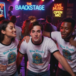 Neon Roads & Needle Drops T Shirt