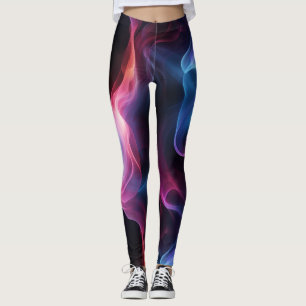 Neon-rök Leggings