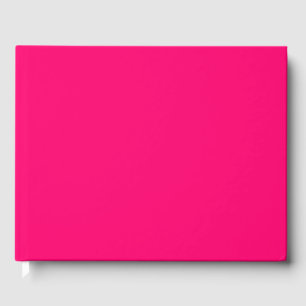 Neon Rosa Anpassad Gästbok - Elegant & Personlig