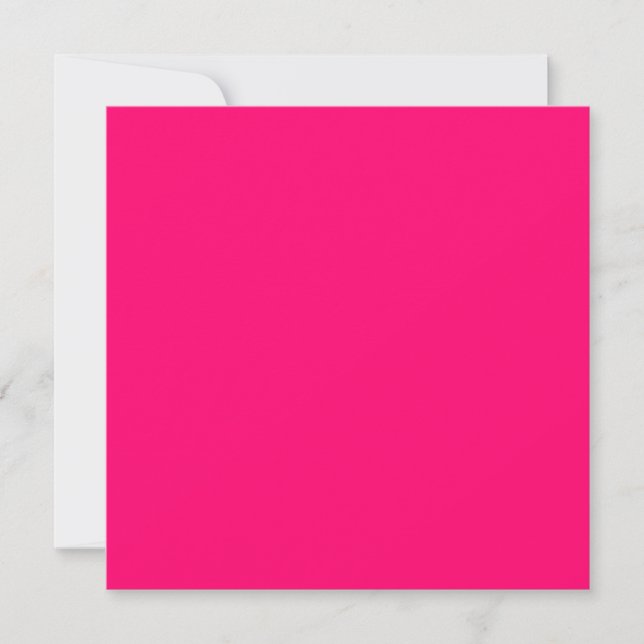 Neon Rosa Anpassningsbar Inbjudan - Djärv & Stilig (Framsida)