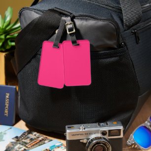 Neon Rosa Bagageetikett Bagagebricka
