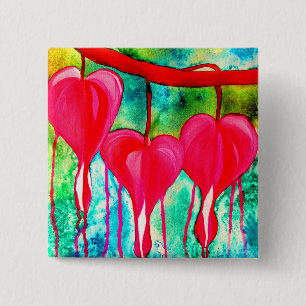 Neon rosa Bleeding Hearts konstblommor Knapp