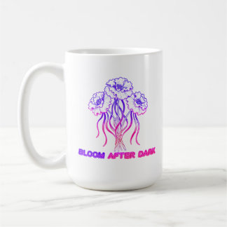 Neon Rosa Blommig - Konst Kaffe Mugg