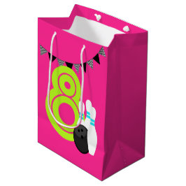 Neon Rosa Bowling Birthday Gift Bag