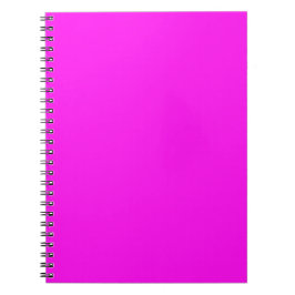 Neon Rosa Enfärgad Minimalistisk Anteckningsbok