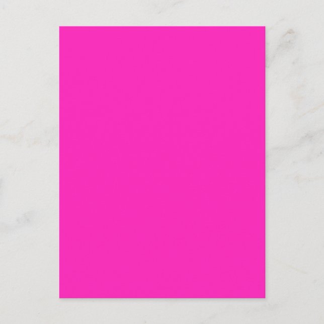 NEON-ROSA (fast färg) ~ Vykort (Framsida)